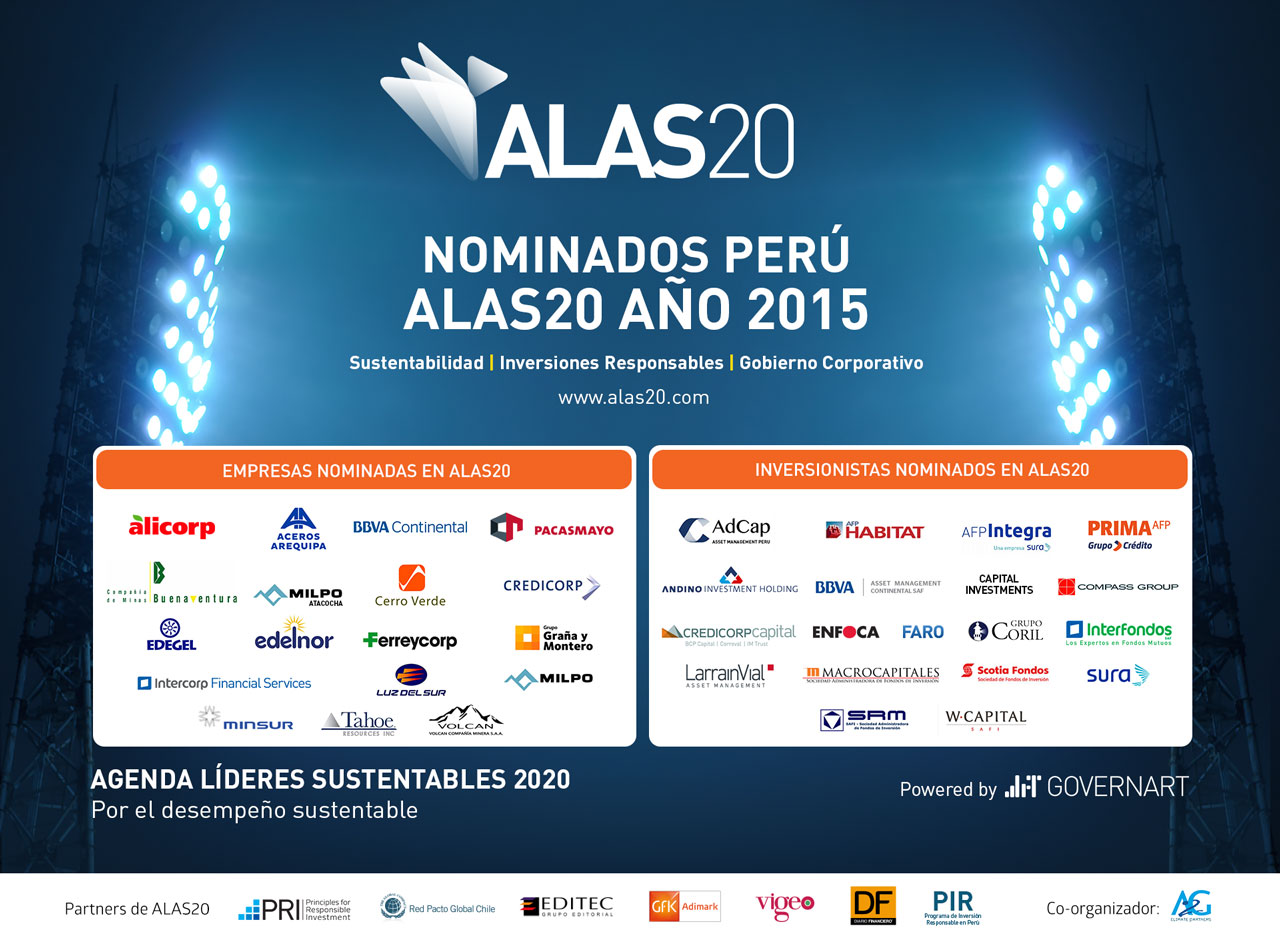 Empresas e Inversionistas Nominados en Perú ALAS20 año 2015