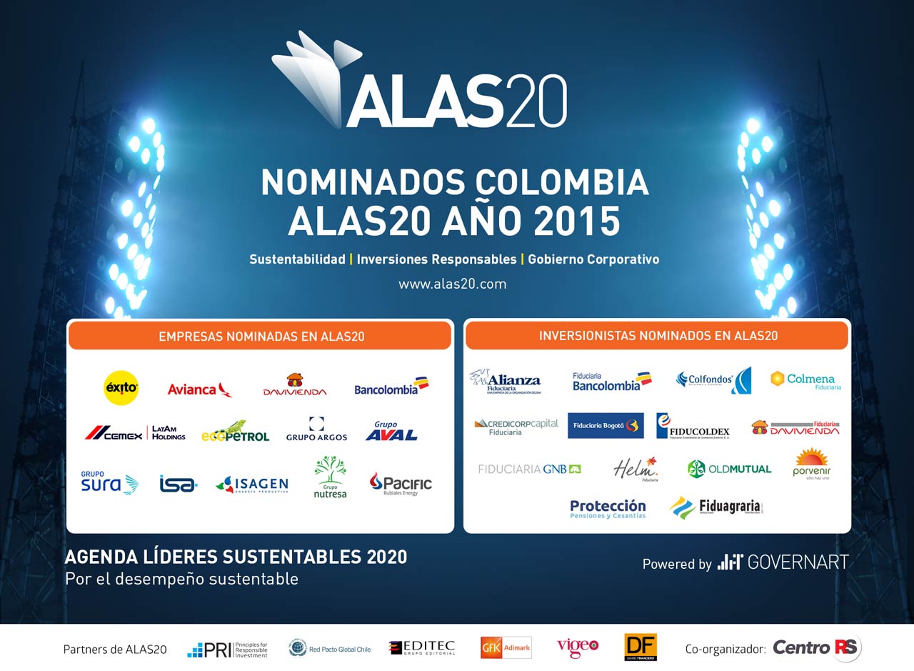 RESULTADOS COLOMBIA NOMINADOS ALAS20 AÑO 2015