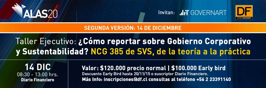 Taller ¿Cómo reportar sobre Gobierno Corporativo y Sustentabilidad?: NCG 385 de SVS, de la teoría a la práctica (Segunda Versión)