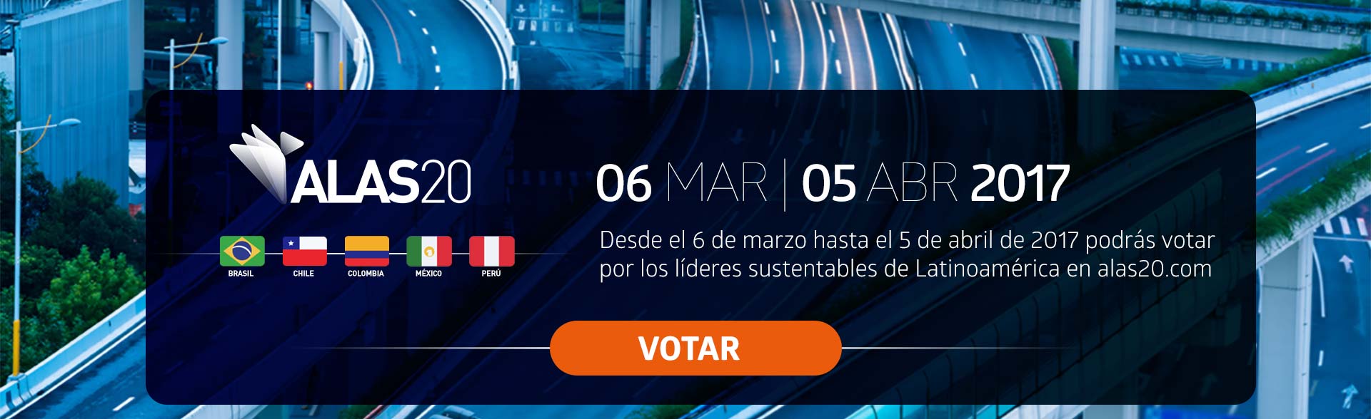 Vota hoy por los líderes sustentables en ALAS20